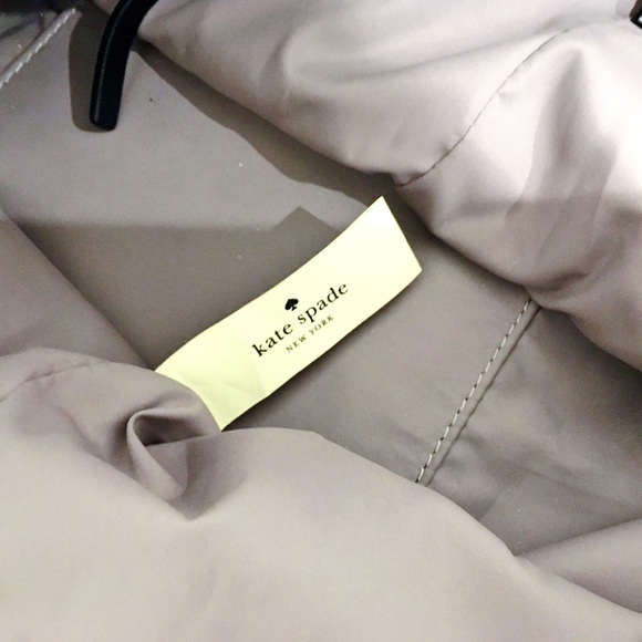 Kate Spade Gray Black Large Zipped Tote Bag - Picture 8 of 10